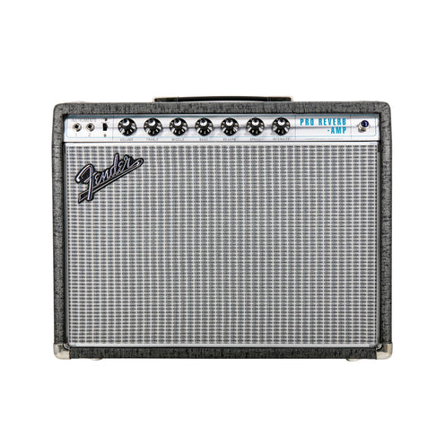 Fender FSR 68 Custom Pro Reverb Guitar Amplifier, Pewter/Silver, 230V UK