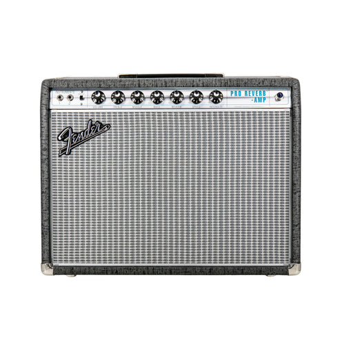 Fender FSR 68 Custom Pro Reverb Guitar Amplifier, Pewter/Silver, 230V EU