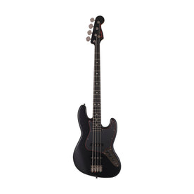 Fender Japan Ltd Ed Hybrid II Jazz Bass Guitar, Noir, RW FB, Black