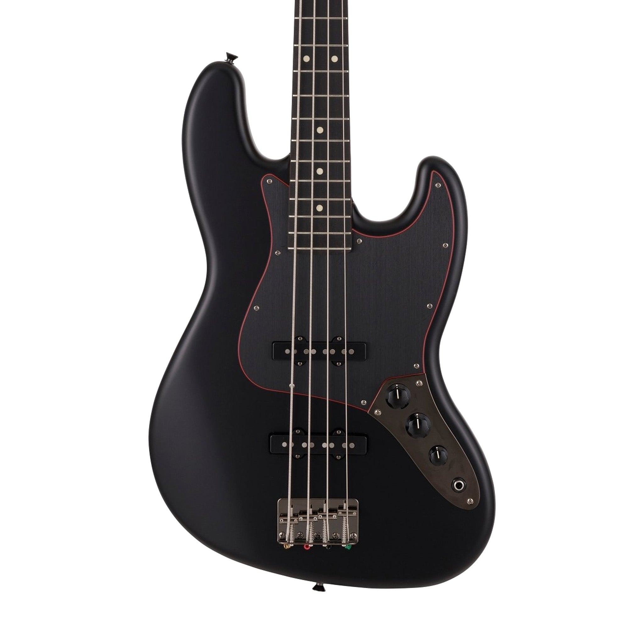 Fender Japan Ltd Ed Hybrid II Jazz Bass Guitar, Noir, RW FB, Black