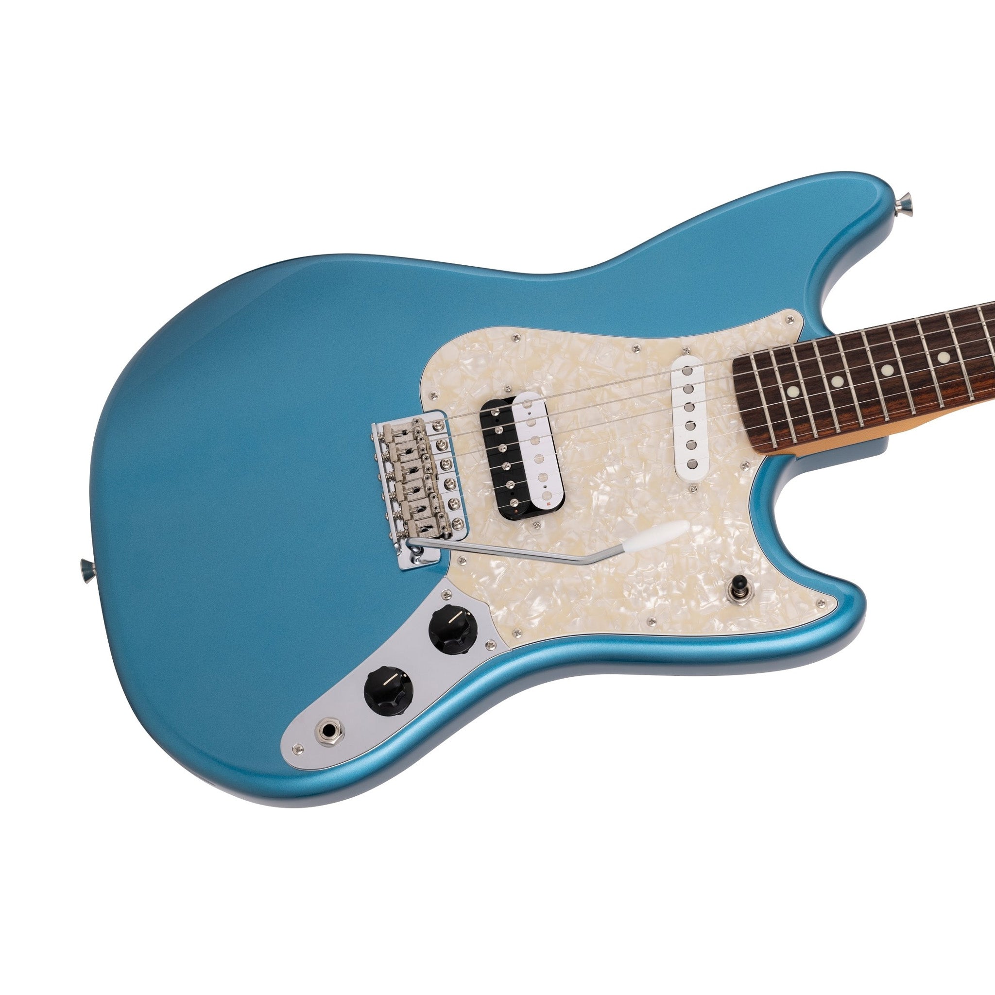 Fender MIJ Limited Cyclone Electric Guitar, RW FB, Lake