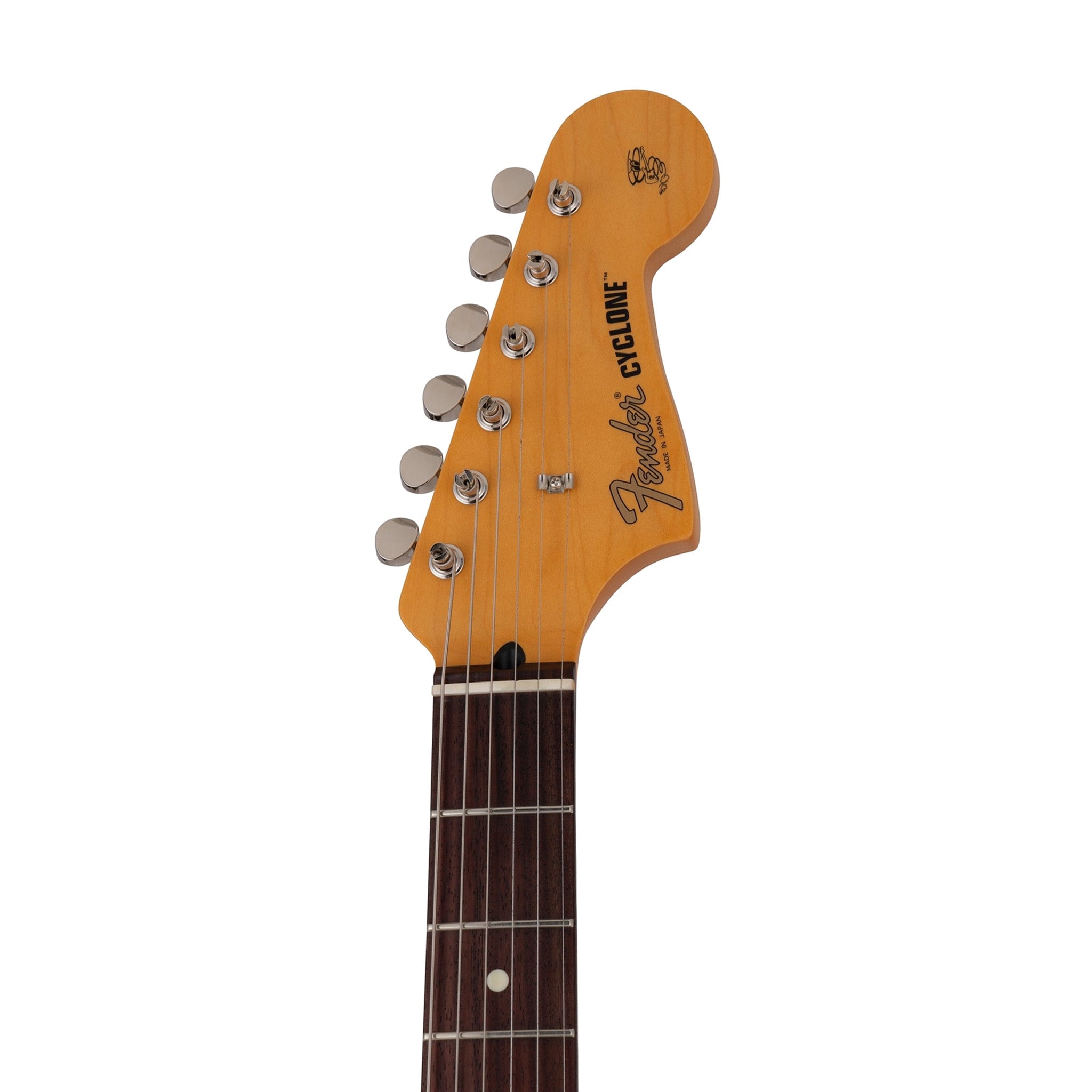Fender MIJ Limited Cyclone Electric Guitar, RW FB, Fiesta Red