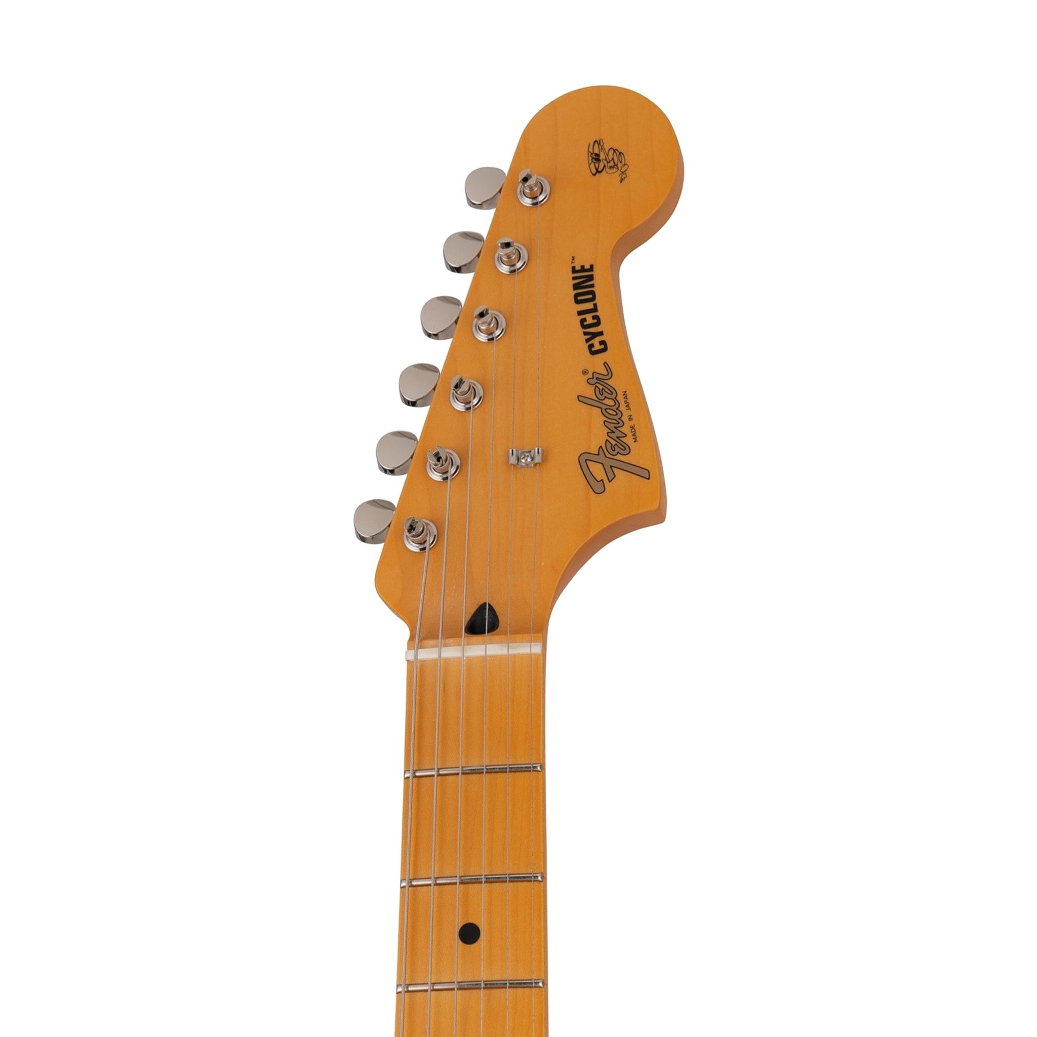 Fender MIJ Limited Cyclone Electric Guitar, RW FB, White Blonde