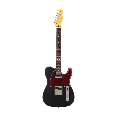 Fender MIJ Limited Telecaster Electric Guitar, RW FB, Raw Ash Black