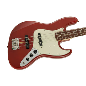 Fender Japan Traditional II 60s Jazz Bass Guitar, RW FB, Aged Dakota Red