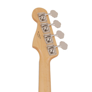 Fender Japan Traditional II 60s Precision Bass Guitar, RW FB, Olympic White / Red Stripes
