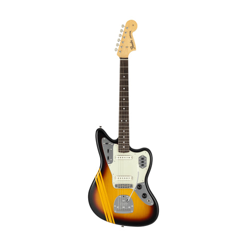 Fender Japan Traditional 2025 Collection 60s Jaguar Electric Guitar, RW FB, 3-Tone Sunburst/Aged Nat