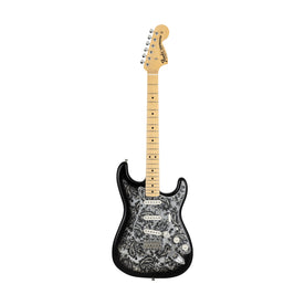 Fender MIJ Limited Stratocaster Electric Guitar, Maple FB, Black