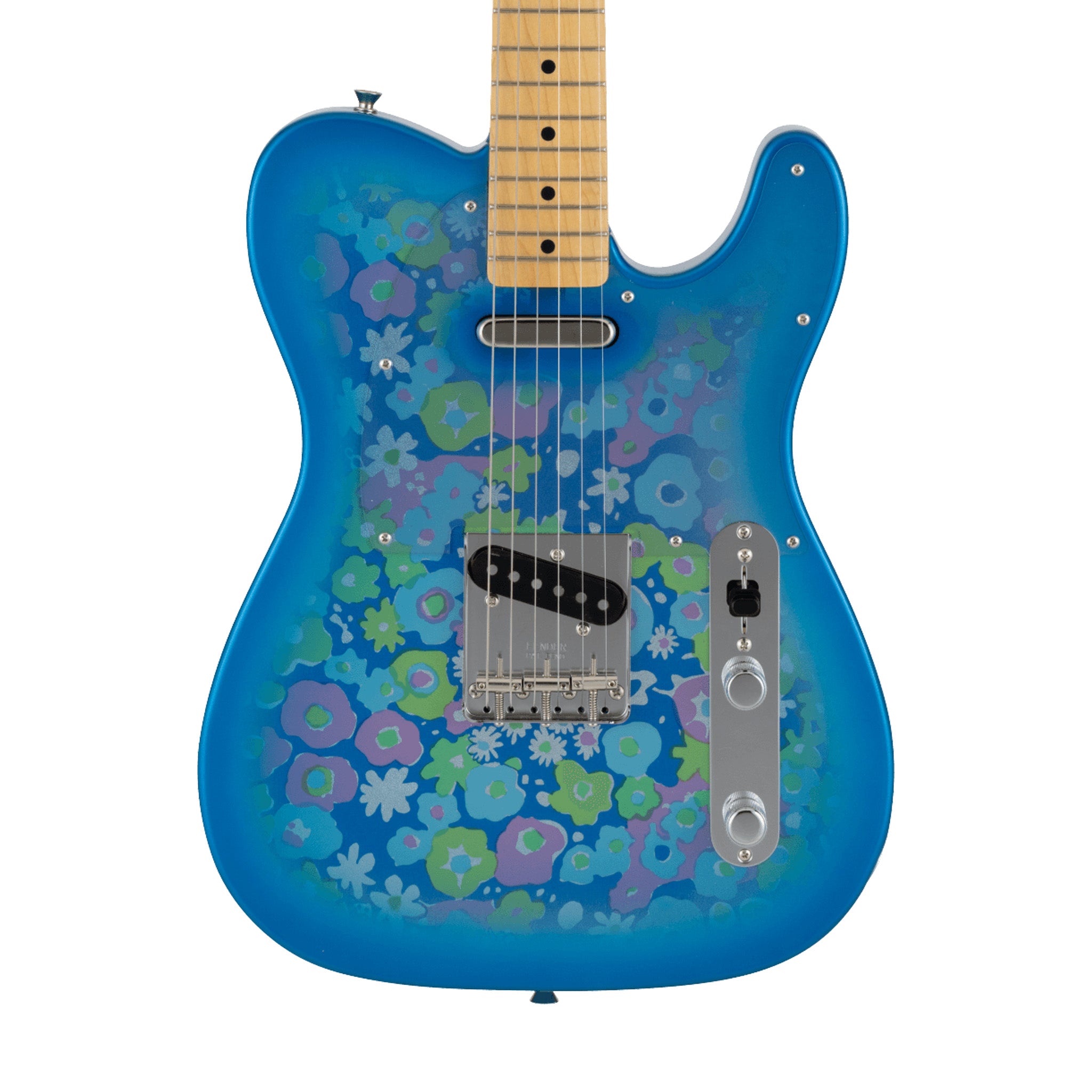 Fender MIJ Limited Telecaster Electric Guitar, Maple FB, Blue