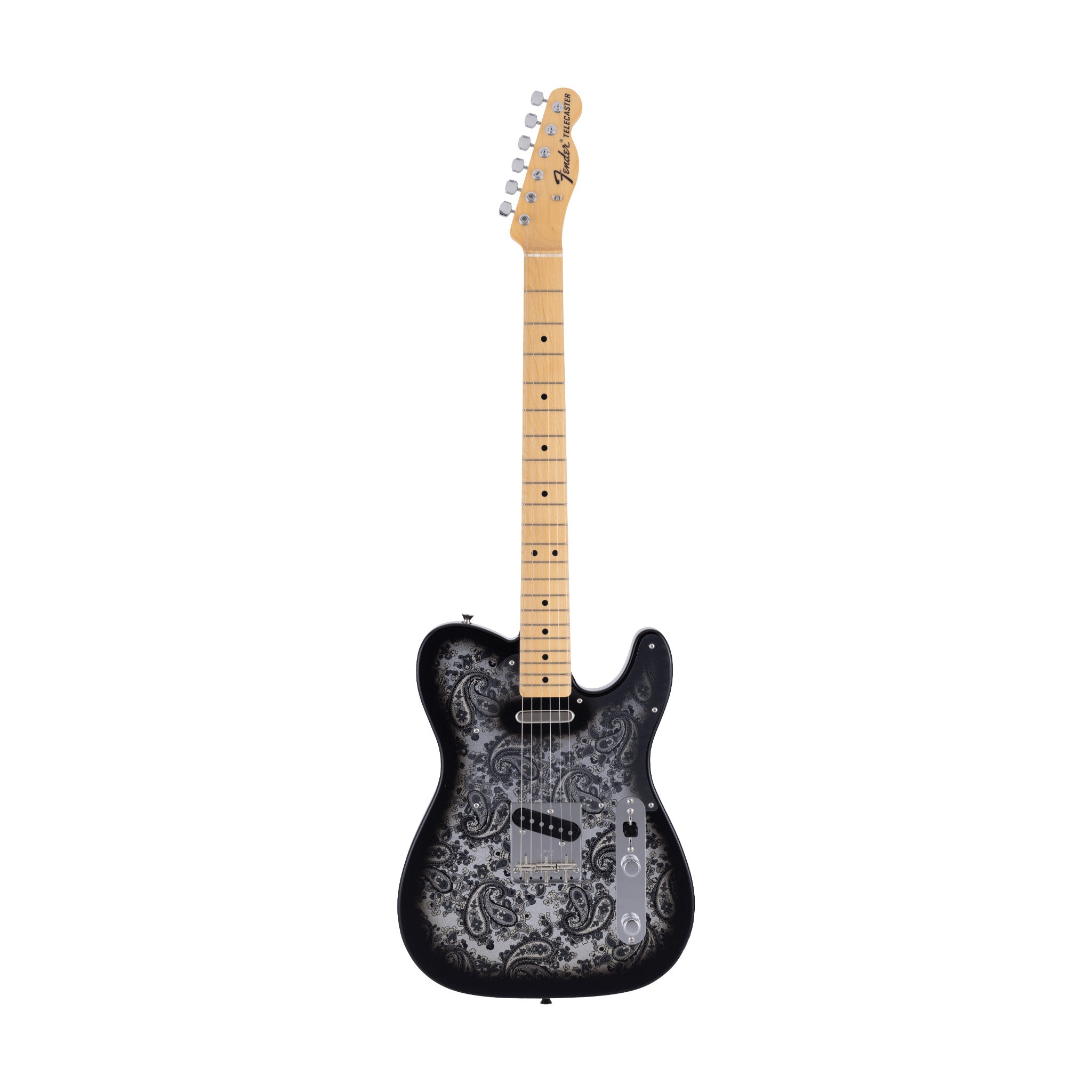 Fender MIJ Limited Telecaster Electric Guitar, Maple FB, Black