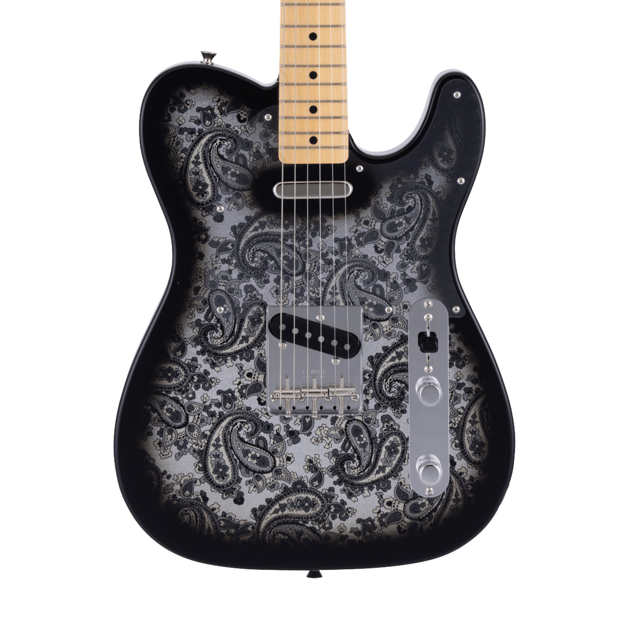 Fender MIJ Limited Telecaster Electric Guitar, Maple FB, Black