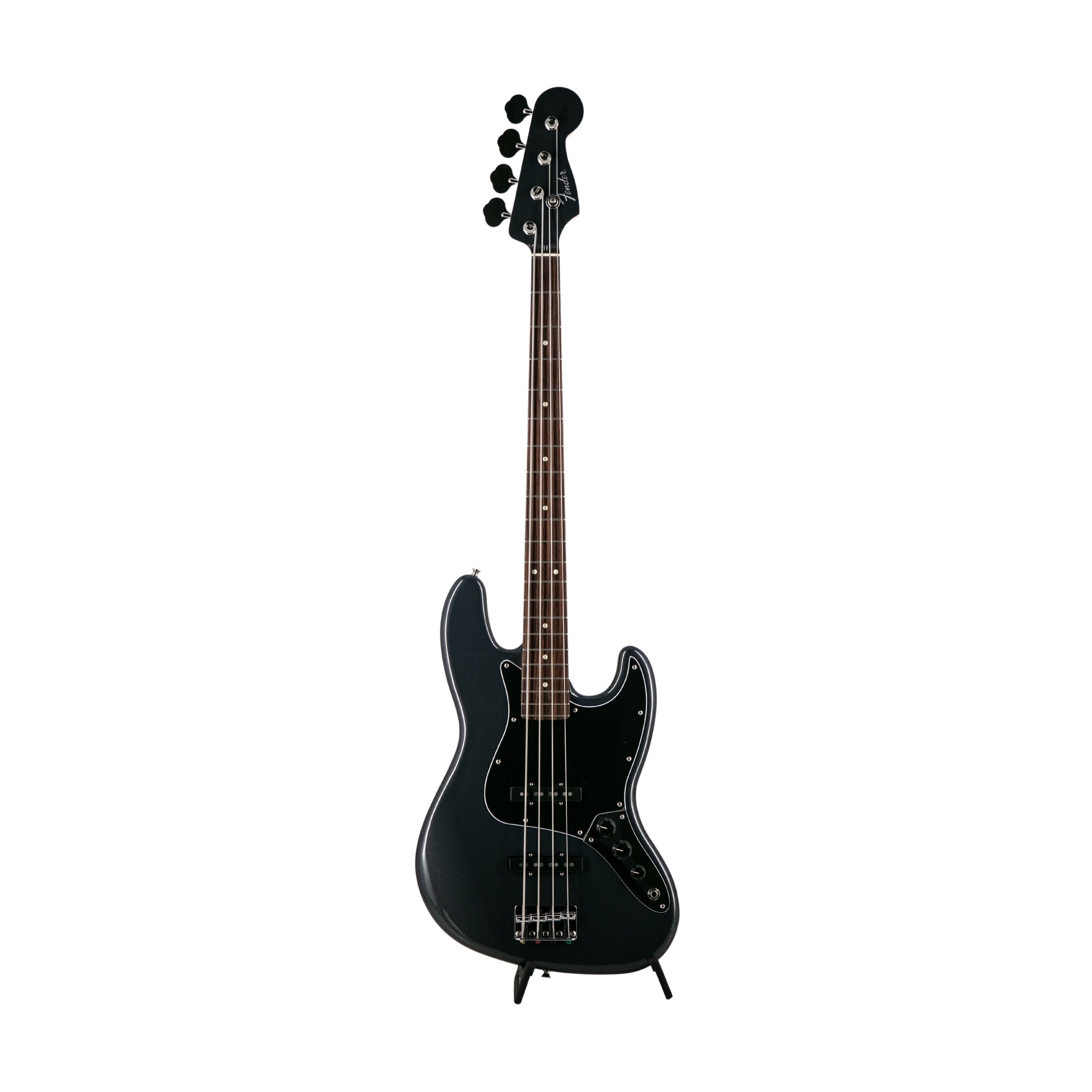 ベース Fujigen Jazz Bass Type Fender FSR Collection Hybrid II Jazz Bass Guitar, RW FB, Charcoal