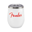 Fender Red Spaghetti Logo 12oz Tumbler, White