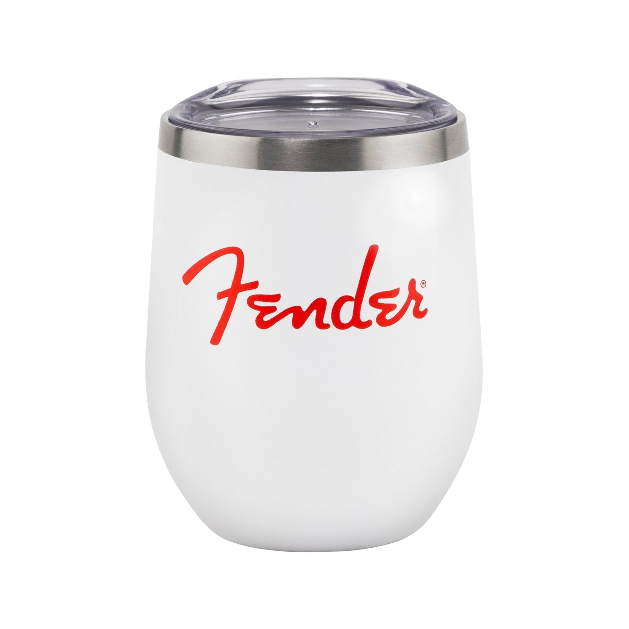 Fender Red Spaghetti Logo 12oz Tumbler, White