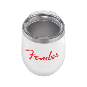 Fender Red Spaghetti Logo 12oz Tumbler, White