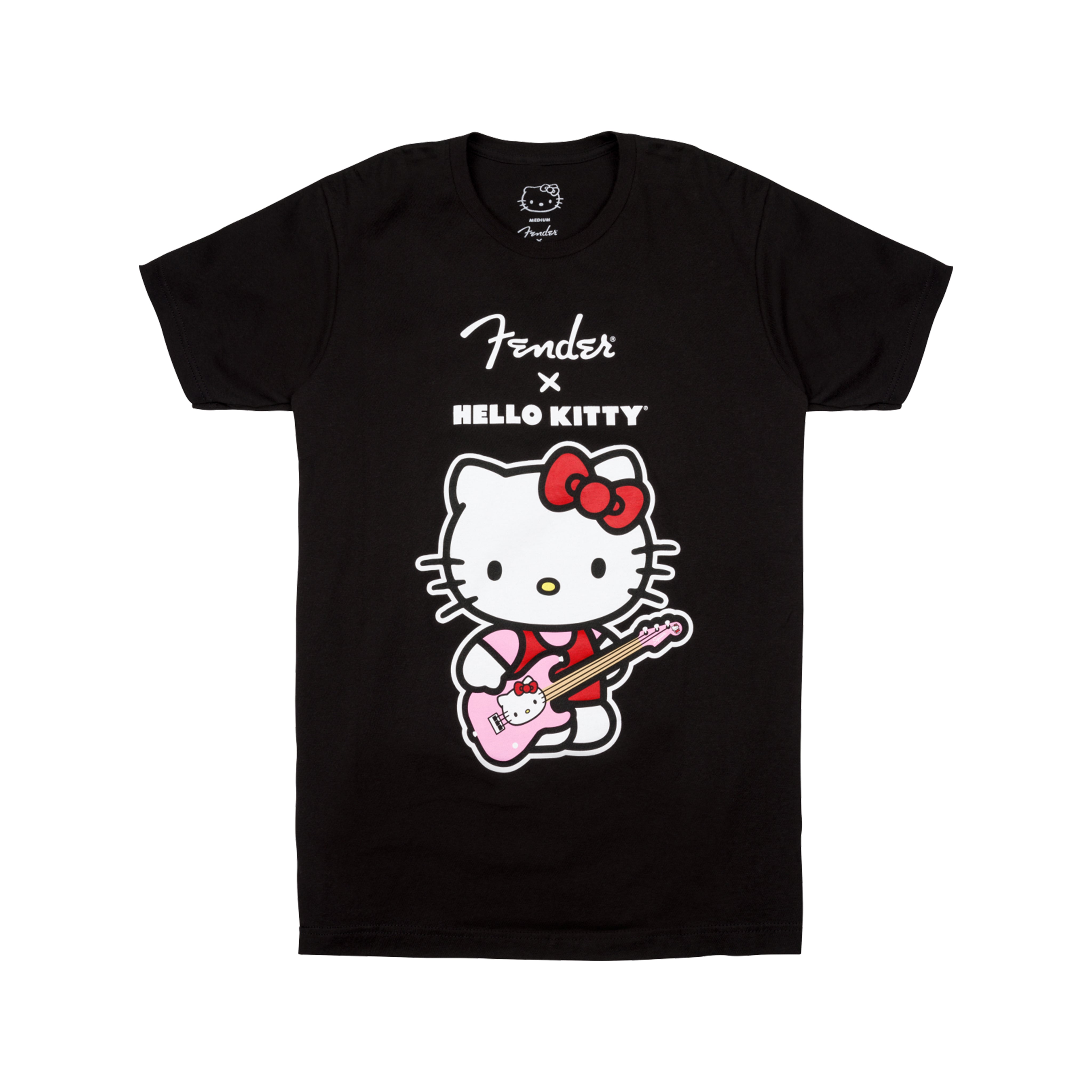 Fender Hello Kitty Black Front Logo Tee, Black – Swee Lee Singapore