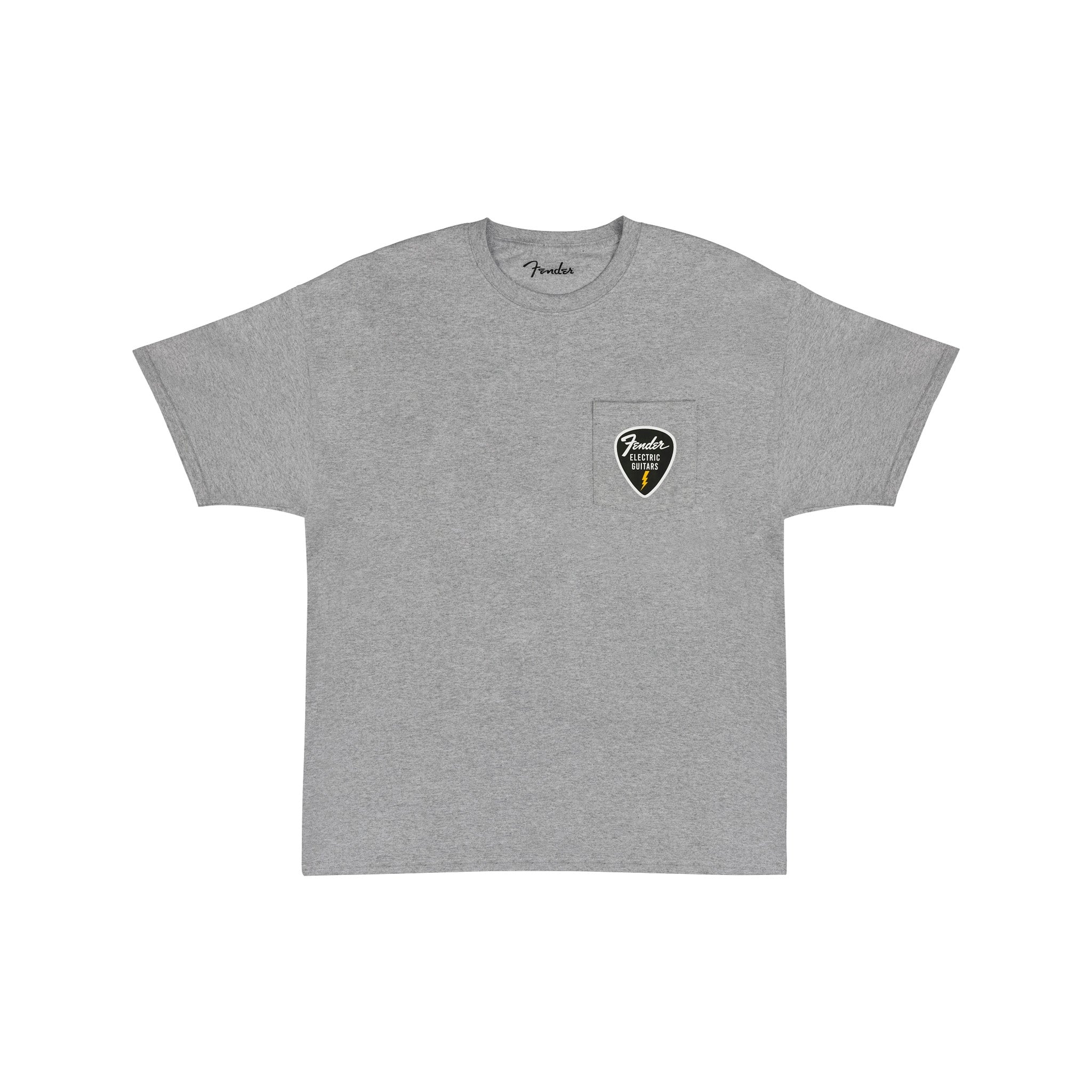 Fender Pick Patch Pocket Tees, Athletic Gray