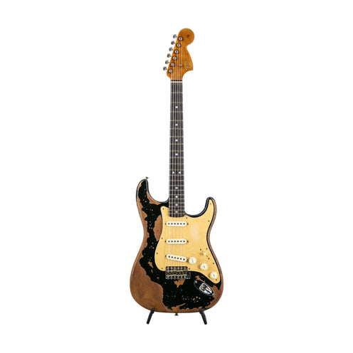 Fender Custom Shop Limited Roasted "Big Head" Stratocaster Super Heavy Relic, RW FB, Aged Black