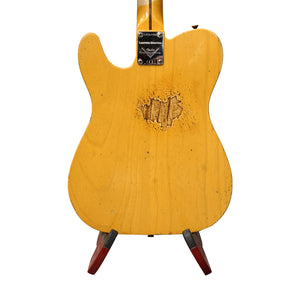 Fender Custom Shop Limited Edition 50s Vibra Telecaster Heavy Relic Guitar, Aged Butterscotch Blonde