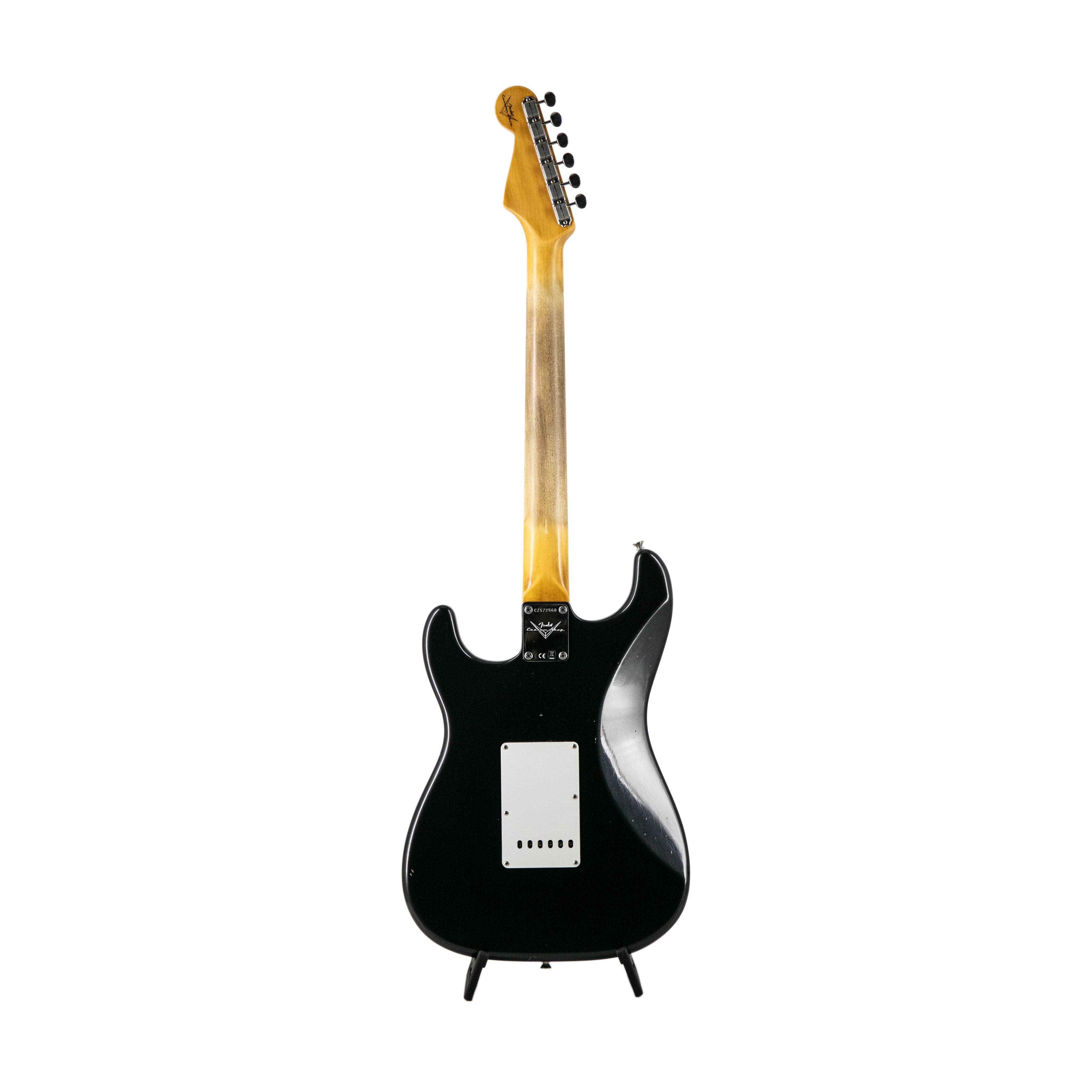 Fender Custom Shop Custom 1963 ストラト Fender Custom Shop 63 Strat Journeyman Relic Guitar, Black Pearl