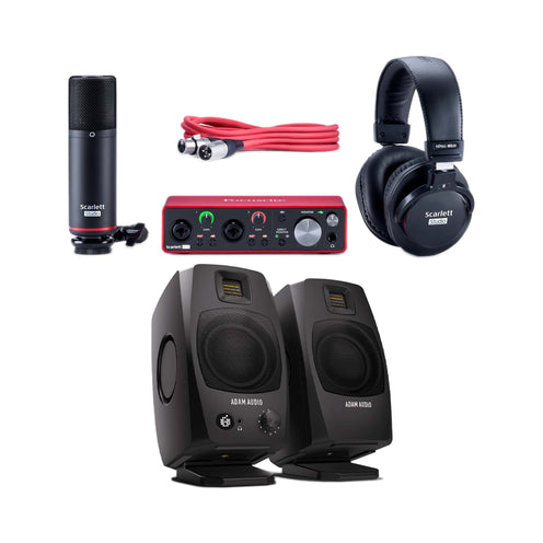 Focusrite Scarlett 2i2 Studio Pack 3rd Gen One w/ Adam D3V Bundle
