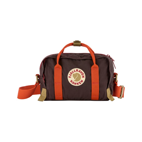 Fjallraven Kanken Koncept Crossbody, Black Oak-Rowan Red