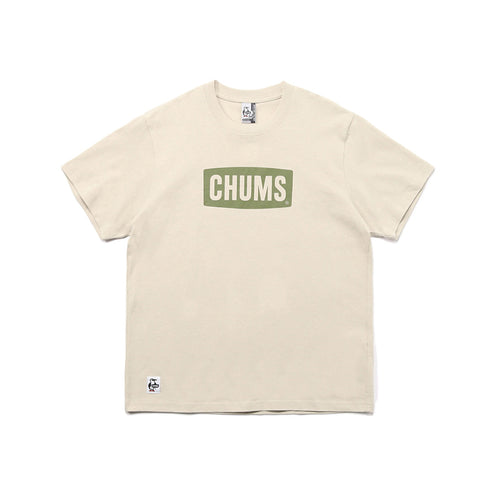 CHUMS Logo T-Shirt, Greige x Khaki