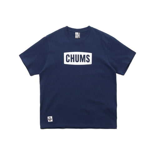 CHUMS Logo T-Shirt, Navy x White