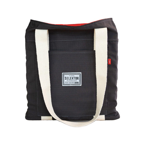 Selektor Tote Bag v2.0 x10 LP 12" Grey Ripstop