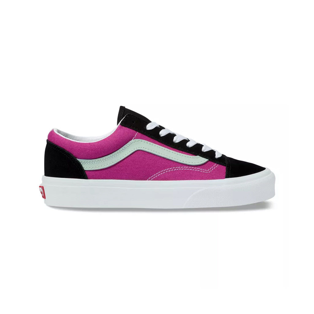 Vans UA Style 36 Vintage Sport Sneaker, Fuchsia Red/Aqua Foam