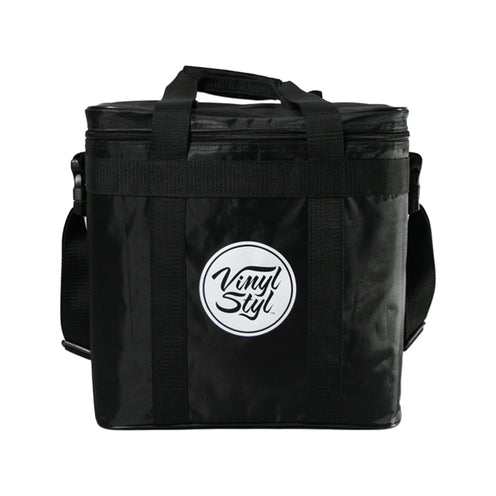 Vinyl Styl Padded Carrying Case for Records and Portable Turntables, Black