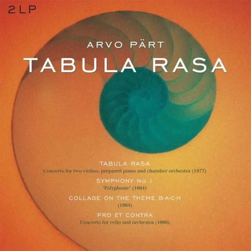 Tabula Rasa/Symphony 1/Collage On A Theme B-A-C-H/Pro Et Contra (Orange LP) - Arvo Part (Vinyl) (AE)