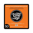 Vinyl Styl 12inch Protective Outer Record Sleeves, 50 Count, Clear