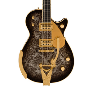 Gretsch G6134TG Limited Edition Paisley Penguin Electric Guitar w/String-Thru Bigsby, Black Paisley