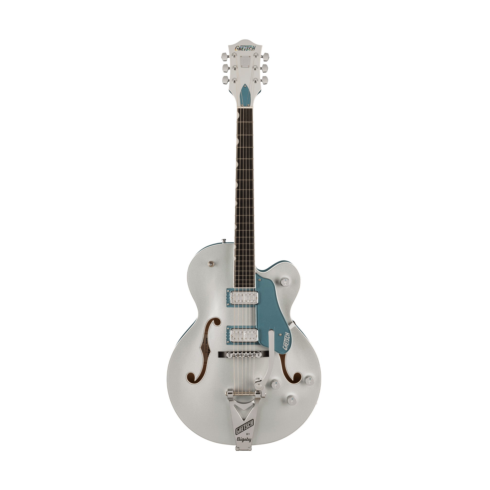 Gretsch G6118T-140 PRO 140th Anniversay Hollowbody Guitar w/Bigsby, 2-Tone Pure/Stone Platinum