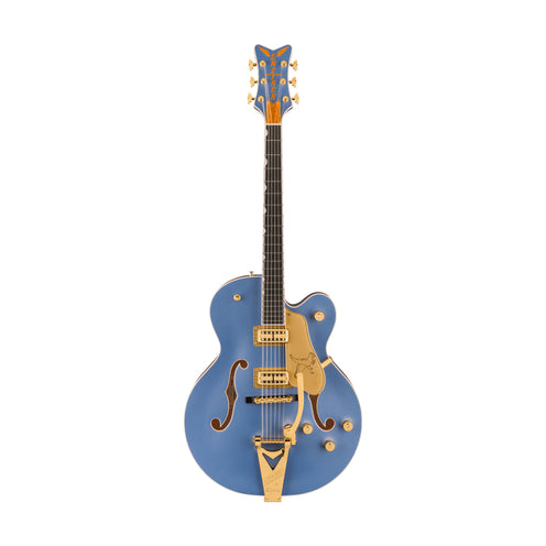 Gretsch Professional Falcon Hollowbody Electric Guitar, Ebony FB, Cerulean Smoke