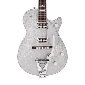Gretsch G6129T-89VS Vintage Select 89 Sparkle Jet Electric Guitar, Silver Sparkle