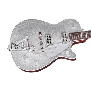 Gretsch G6129T-89VS Vintage Select 89 Sparkle Jet Electric Guitar, Silver Sparkle