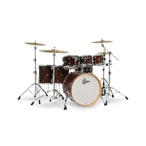 Gretsch CM2-E627-WG Catalina Maple 7pcs Drum Shell Kit (22in Bass Drum), Walnut Glaze