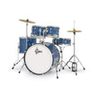 Gretsch RGE625BS Renegade 5-Piece Drum Kit w/Hardware+Cymbals(13H+15CR), Blue Sparkle