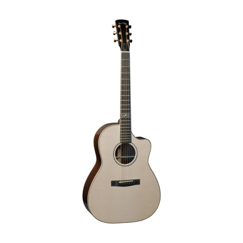 Huss & Dalton Model CM Custom Cutaway Standard Engelmann Spruce/East Indian RW Acoustic Guitar, Gold
