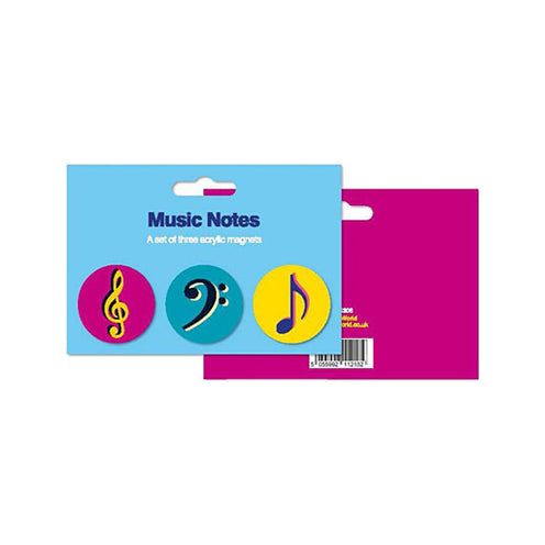 Hal Leonard My World: Music Notes Acrylic Magnets, Set of 3