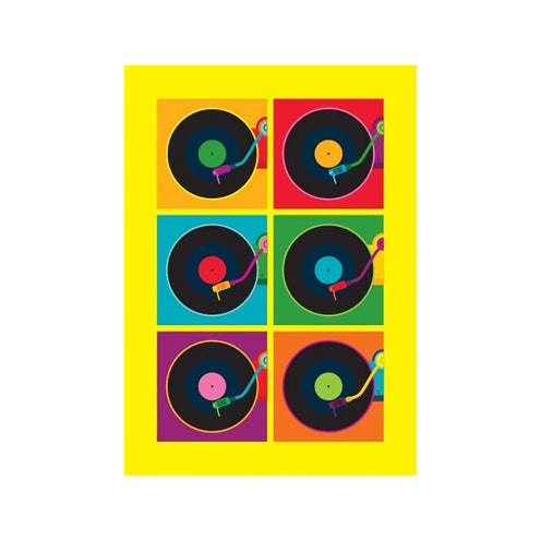 Hal Leonard Pop Art Record player Greeting Card