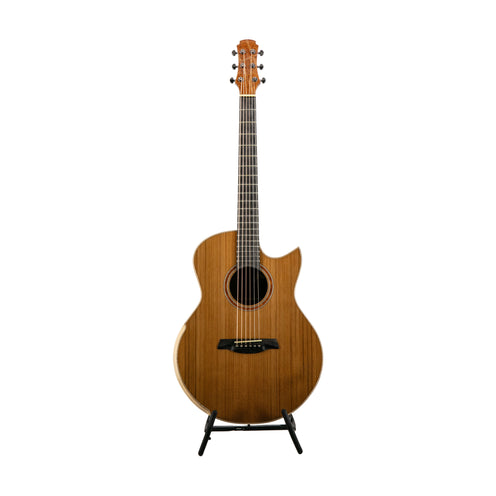 Hozen Black Label Small Jumbo Cedar African Mahogany Acoustic Guitar