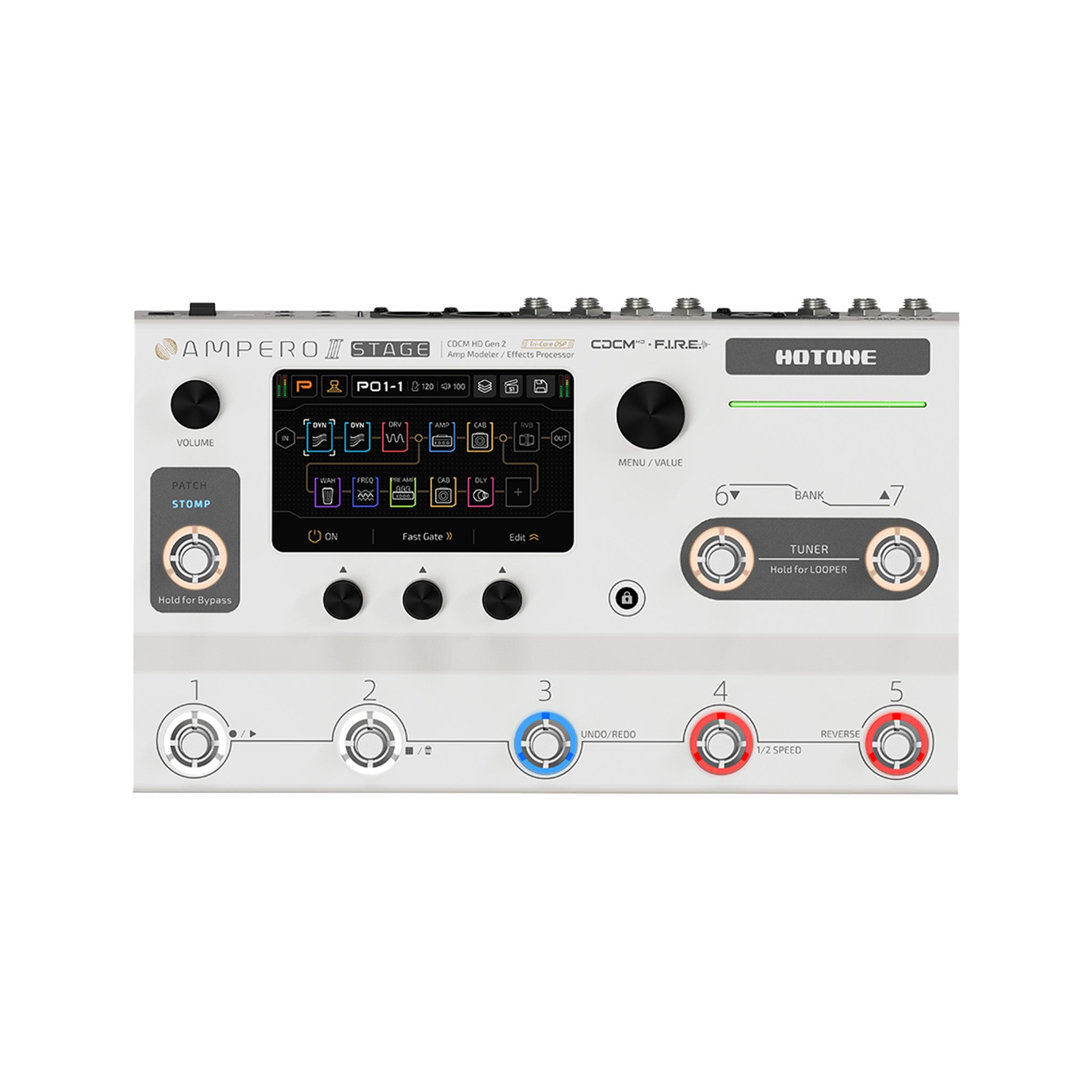 Hotone MP-380 Ampero II Stage Multieffects Pedal – Swee Lee Singapore