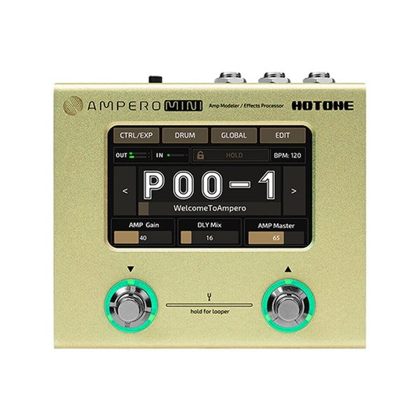 Hotone MP-50MT Ampero Mini Multieffects Pedal w/9V adapter