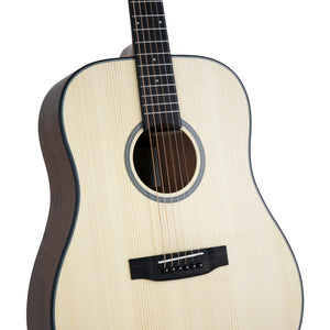Harmony Foundation Series Terra ST Dreadnought Acoustic Guitar, Natural Satin