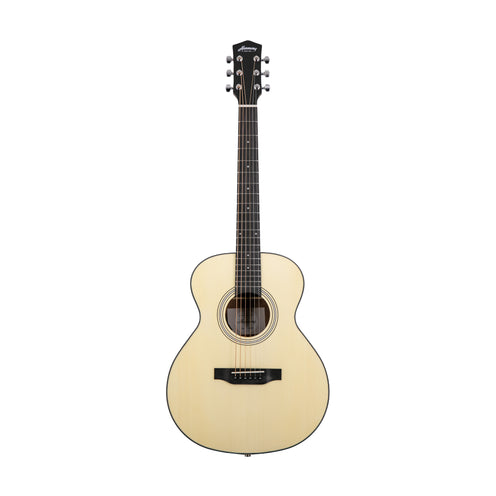 Harmony Foundation Series e-Terra Petite OM Acoustic Guitar w/Bag, Natural Satin (B-Stock)