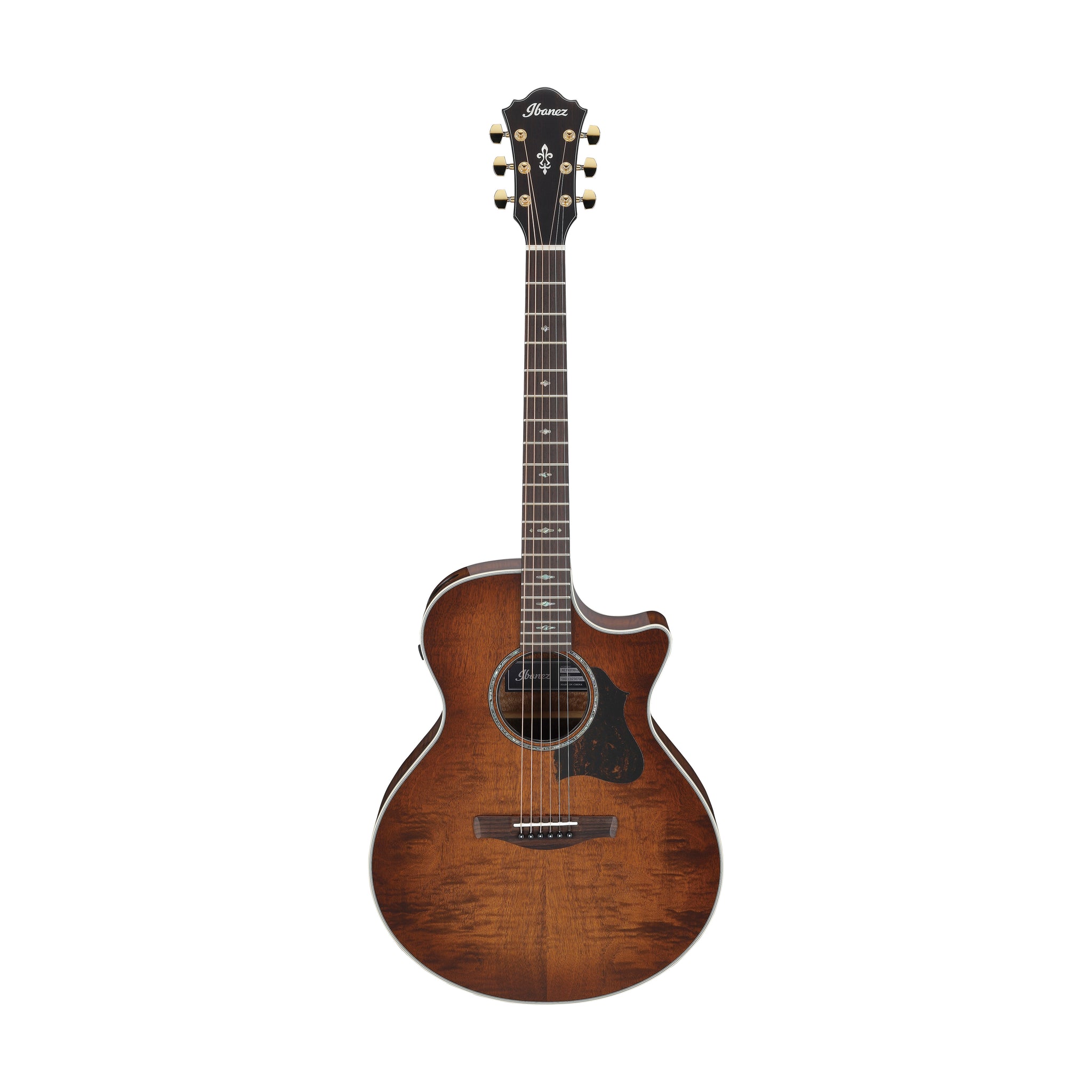Ibanez AE340FMH-MHS Acoustic-Electric Guitar, Mahogany Sunburst High Gloss