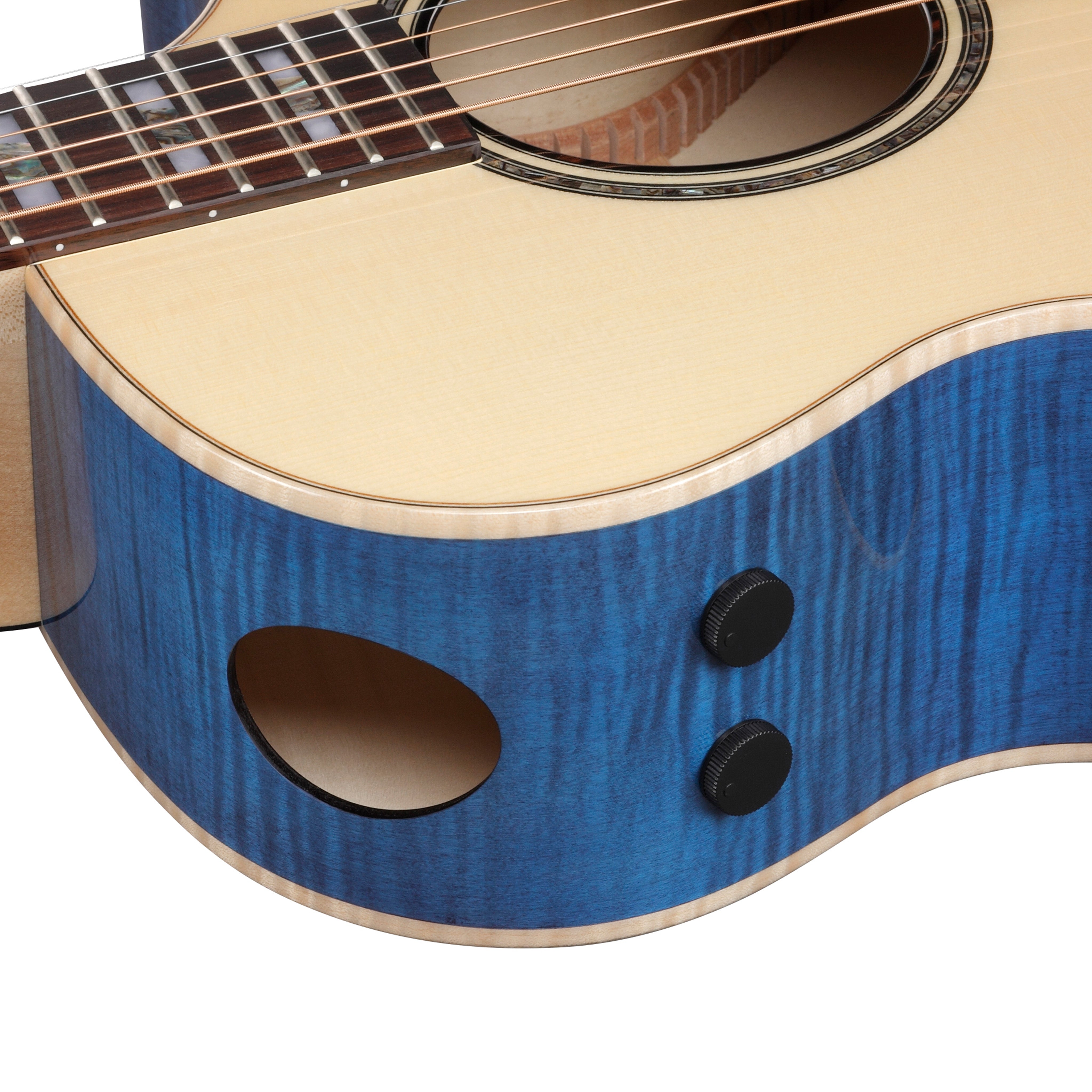 Ibanez AE390-NTA Acoustic Guitar w/Natural High Gloss Top, Aqua